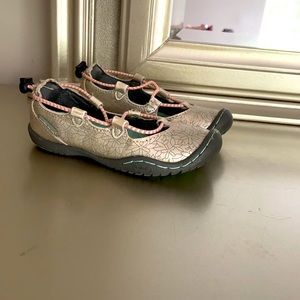 Silver metallic summer sandals